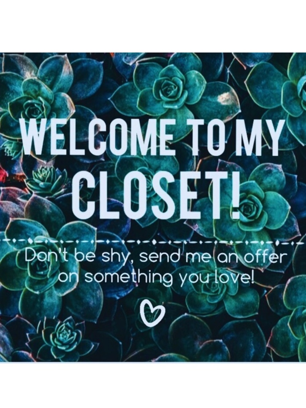 ✨ Welcome! Make me an Offer ✨